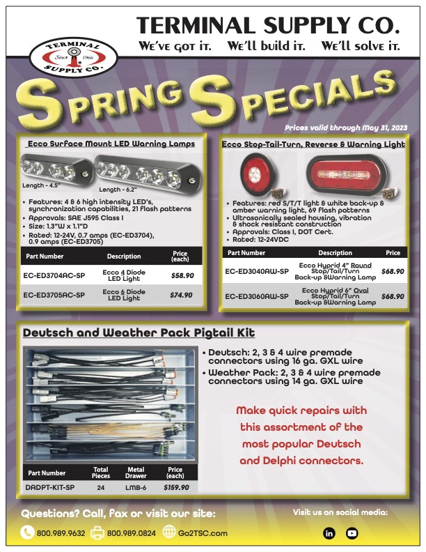 Terminal Supply Company Product Specials