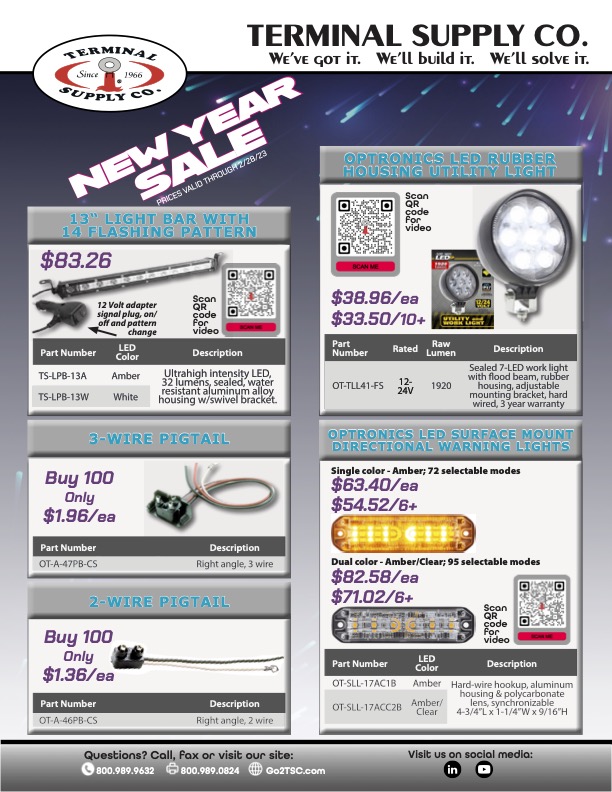 Terminal Supply Company Product Specials